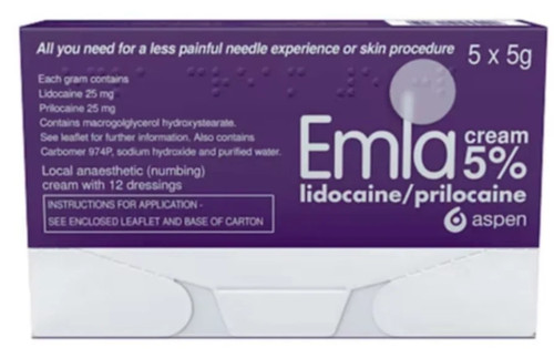 Emla cream 5 x 5g - 5%,