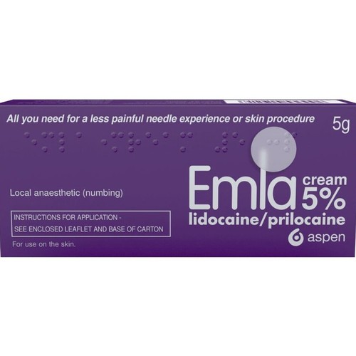 Emla numbing cream - numbing,